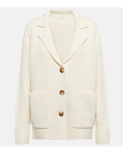 Co. Cardigan oversize in cashmere - Bianco