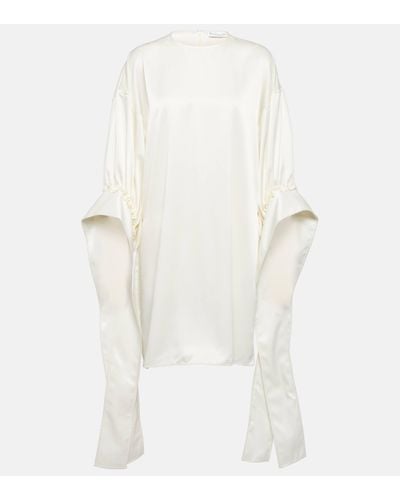 JW Anderson Robe en satin - Blanc