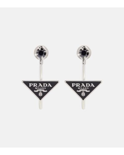 Prada Ohrringe aus Sterlingsilber mit Kristallen - Mehrfarbig