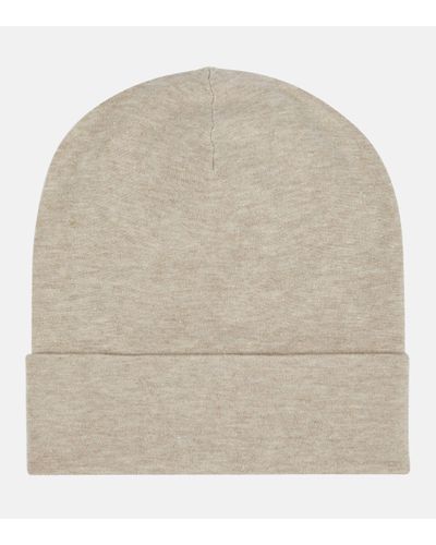 Brunello Cucinelli Lurex® Cashmere And Silk Beanie - Natural