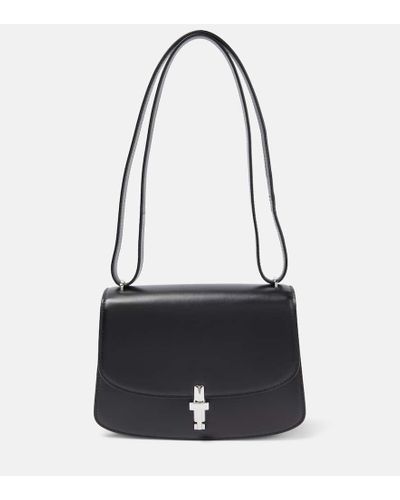 The Row Leather Sofia 10 Bag - Black