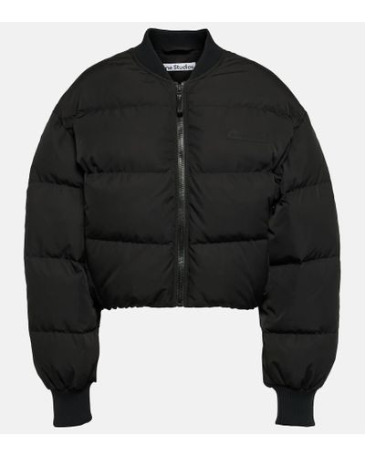 Acne Studios Piumino cropped - Nero