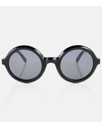 Moncler Orbit Round Sunglasses - Black