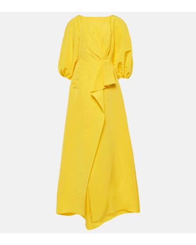 Carolina Herrera Tie-front Gown - Yellow