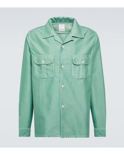Visvim Camisa Keesey G.S. de molesquina de algodon - Verde