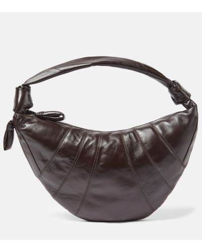 Lemaire Fortune Croissant Leather Shoulder Bag - Brown