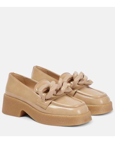 Stella McCartney Mocasines Skyla de piel sintetica - Neutro