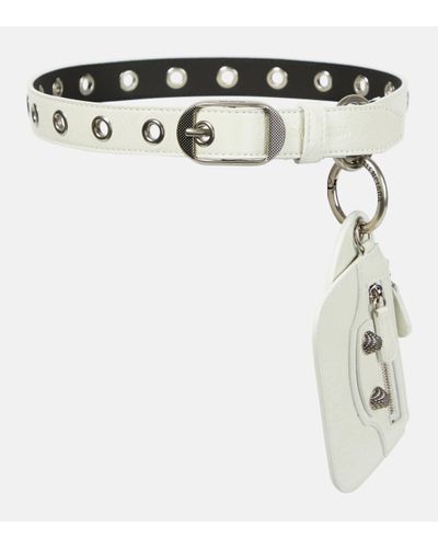 Balenciaga Le Cagole Charms Leather Belt - Metallic