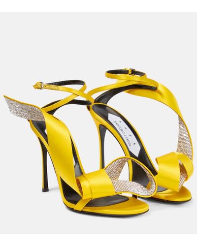 Area X Sergio Rossi - Sandali Marquise con cristalli - Giallo