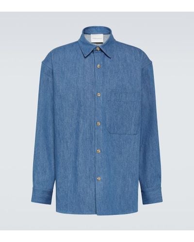 King & Tuckfield Camicia di jeans oversize - Blu