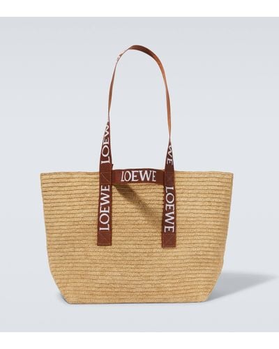 Loewe Paula's Ibiza Fold Basket Bag - Natural