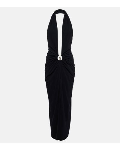 Christopher Esber Orbit Halterneck Midi Dress - Black