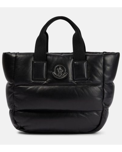 Moncler Tote Caradoc Mini aus Leder - Schwarz