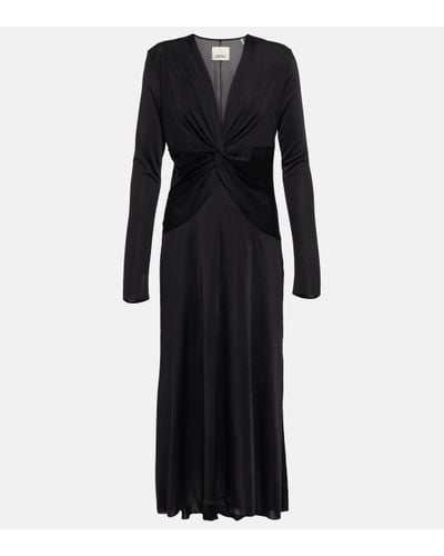 Isabel Marant Janevea Twist Midi Dress - Black