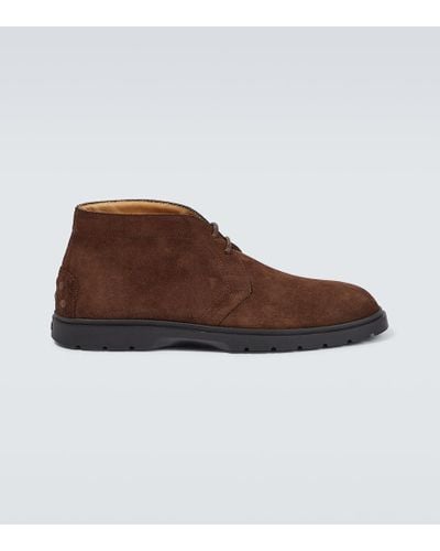 Tod's Suede Desert Boots - Brown