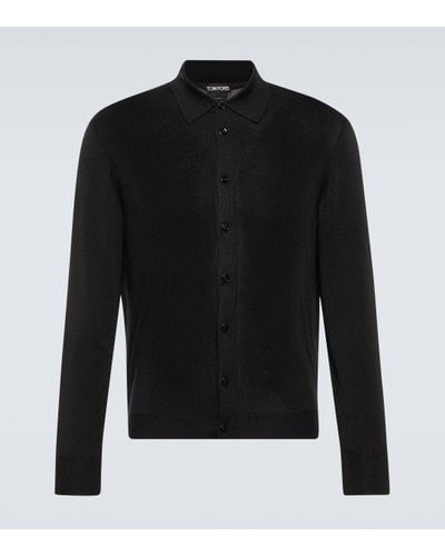 Tom Ford Knitted Silk Top - Black