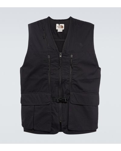 The North Face Gilet M66 Utility in cotone ripstop - Blu