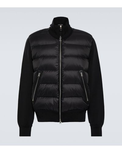 Tom Ford Quilted Zip-up Jacket Black