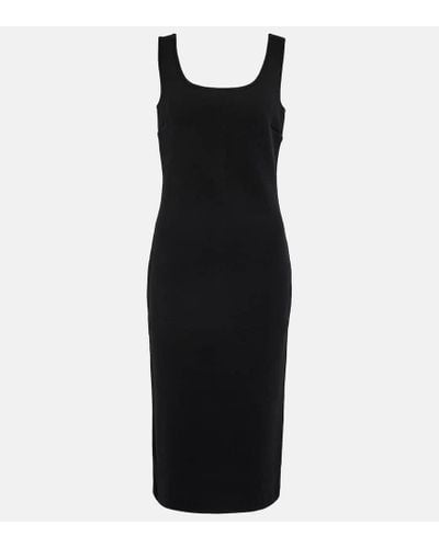 Max Mara Onagro Wool-blend Midi Dress - Black