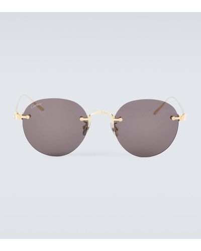 Cartier Round Sunglasses - Brown