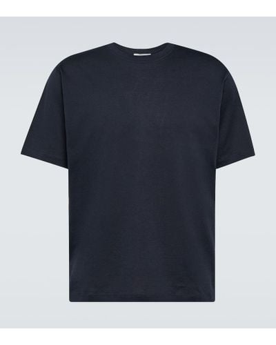 Lardini T-Shirt aus Baumwolle und Seide - Blau