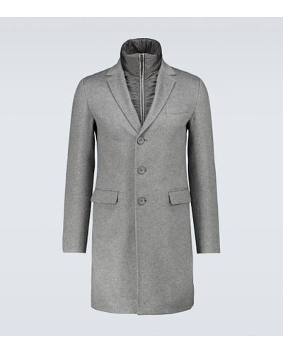 Herno Manteau en cachemire - Gris