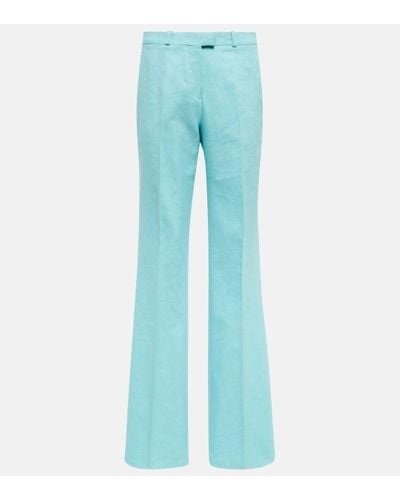 Etro High-rise Straight Trousers - Blue