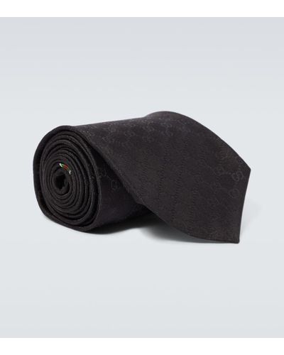 Gucci GG Silk Twill Tie - Black