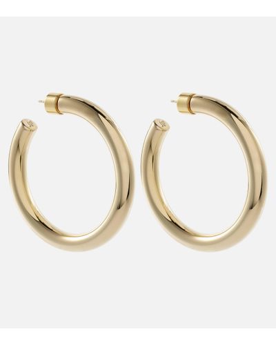 Jennifer Fisher Samira Baby 10kt Gold-plated Hoop Earrings - Metallic