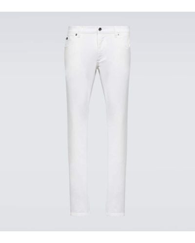 Dolce & Gabbana Straight Jeans - Weiß