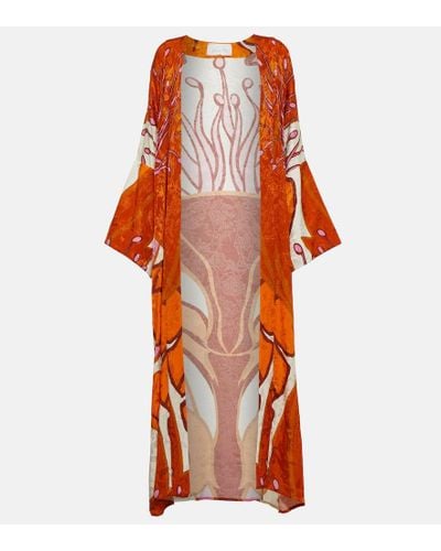 Johanna Ortiz Bedruckter Kimono - Rot
