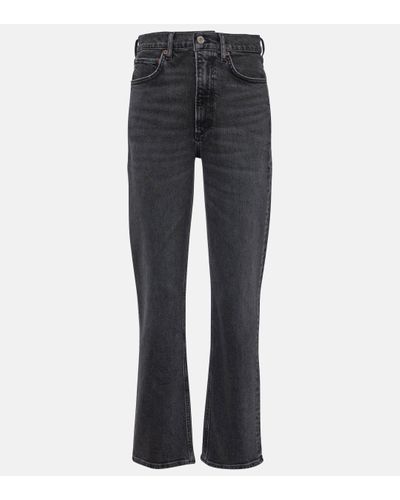 Agolde Stovepipe High-rise Slim Jeans - Blue