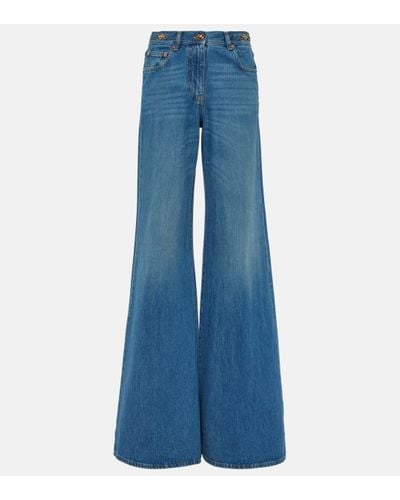 Versace Medusa '95 High-rise Flared Jeans - Blue