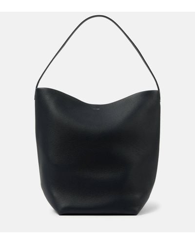 The Row N/s Park Large Leather Tote Bag - Black