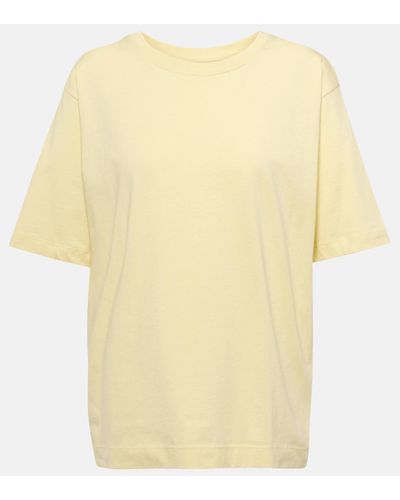 Dries Van Noten T-shirt en coton - Jaune