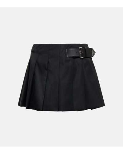 Prada Pleated Mini Skirt - Black