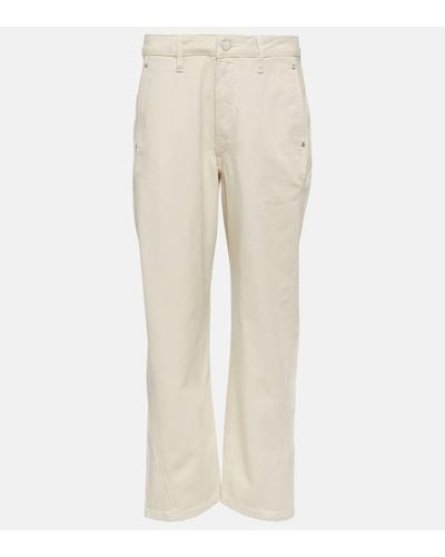 Lemaire High-Rise Straight Jeans - Natur