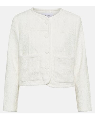 Proenza Schouler Veste raccourcie White Label en tweed - Blanc