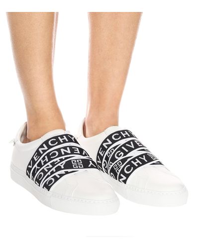 givenchy 4g webbing sneakers in leather