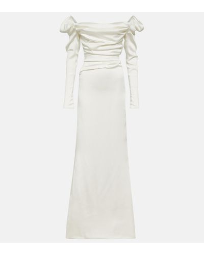 Vivienne Westwood Vestido de novia Astral de crepe - Blanco