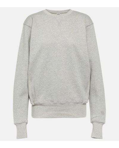 Totême Cotton Sweatshirt - Grey