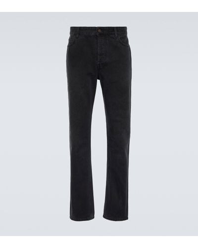 The Row Carlisle Straight Jeans - Black