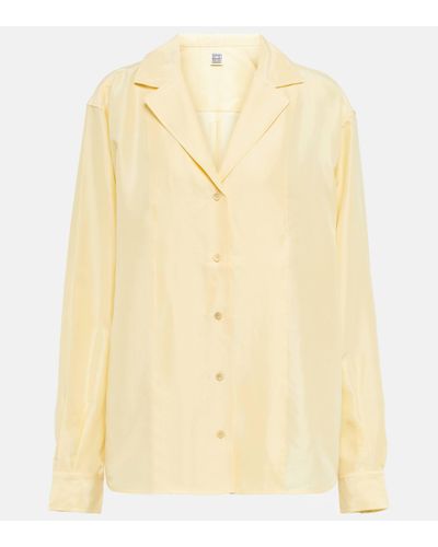 Totême Silk Shirt - Natural