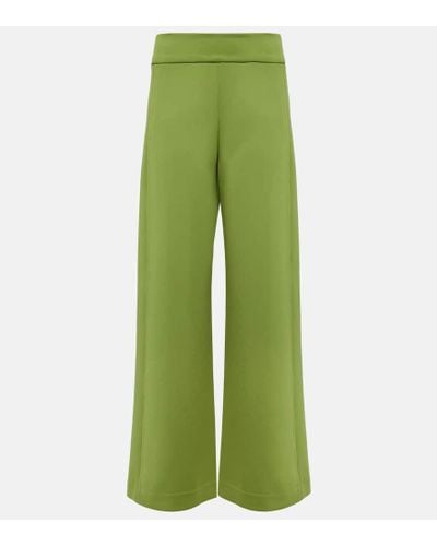Max Mara Leisure pantalones anchos Levante - Verde