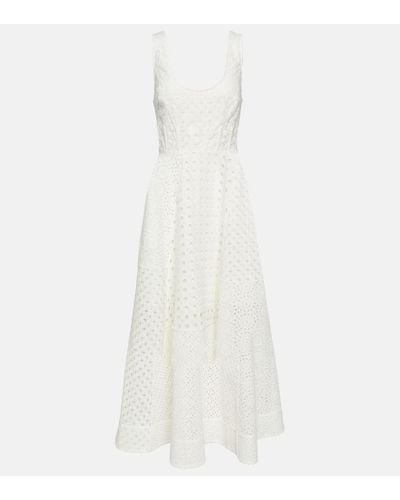 Zimmermann Anglaise Cotton Midi Dress - White