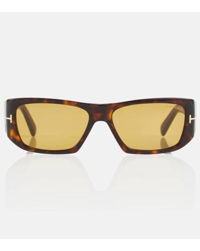 Tom Ford Rectangular Acetate Sunglasses - Brown