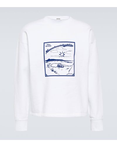 Bode Ironworks Cotton Jersey Sweatshirt - White