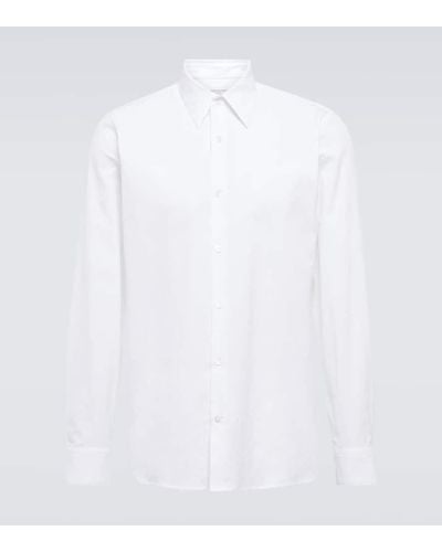 Dries Van Noten Camisa de algodon - Blanco