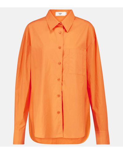 Frankie Shop Lui Cotton Shirt - Orange