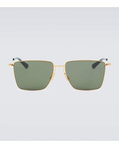 Bottega Veneta Gafas de sol rectangulares Ultrathin - Verde
